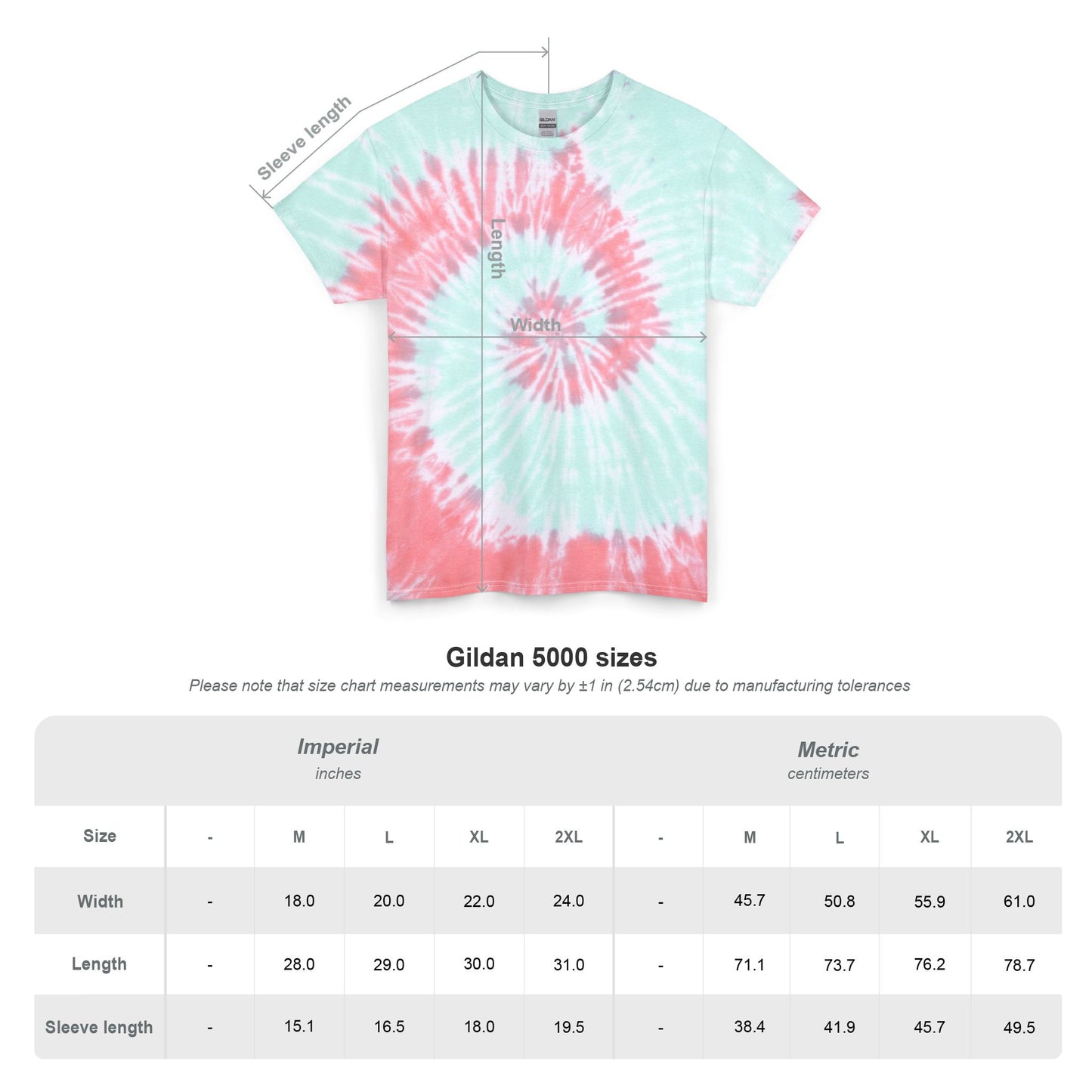 Unisex Tie Dye Cotton Tee
